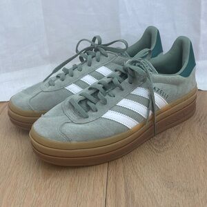 Adidas Gazelle Bold Platform 3 sole Sneakers - Sage Green
